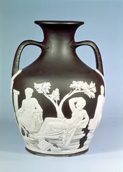 Wedgwood Kamionkowa kopia wazy portlandzkiej, 1790 (ceramika)